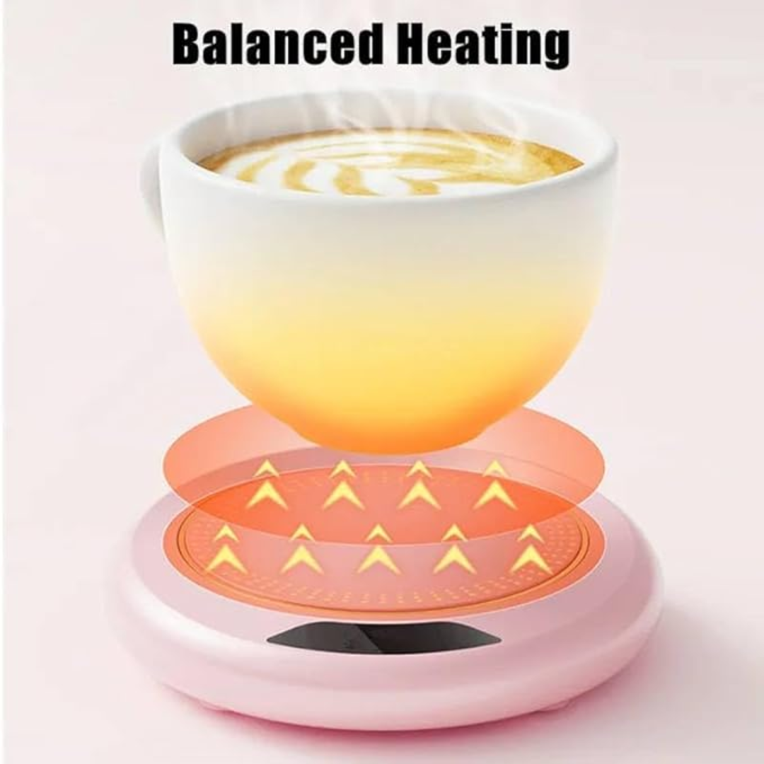 Electric Mug Warmer with Digital Display - 3 Temperature Settings